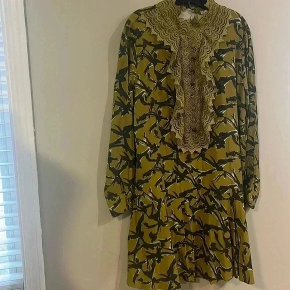 ❤️Host Picks❤️[XL] adL Patterned Mini  Dress with Lace Detail on the Front NWOT - Picture 5 of 10